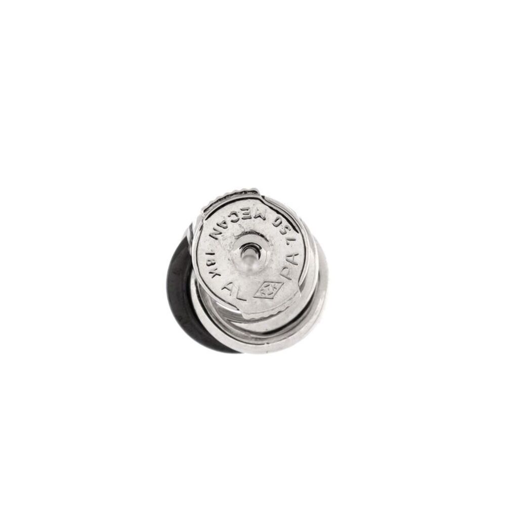 Cartier Trinity Stud Earrings 18K White Gold with Diamonds and Ceramic Mini - - Picture 3 of 3